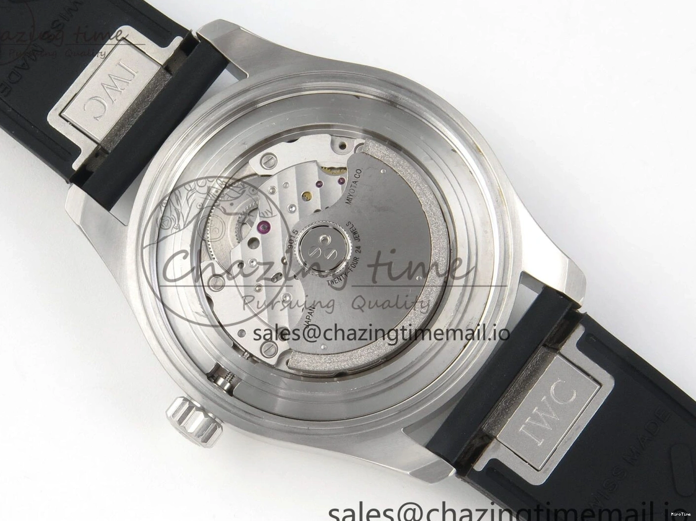 MIROTIME 0320 SunProtective Pilot Mark XX BLSF SS 1:1 Best Edition White Dial on Black Rubber Strap MIYOTA 6995